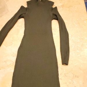 Planet Gold women stretch sweater cold shoulder